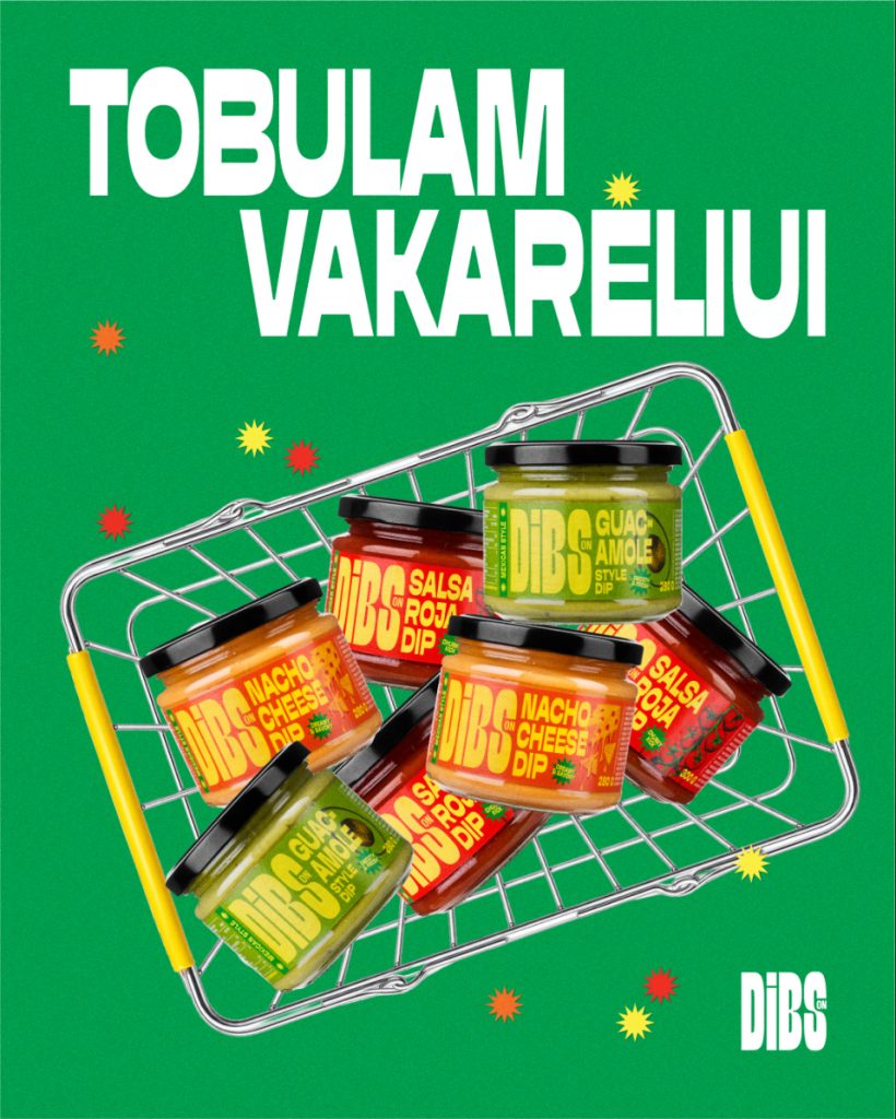 Dibs prekės ženklo vizualas