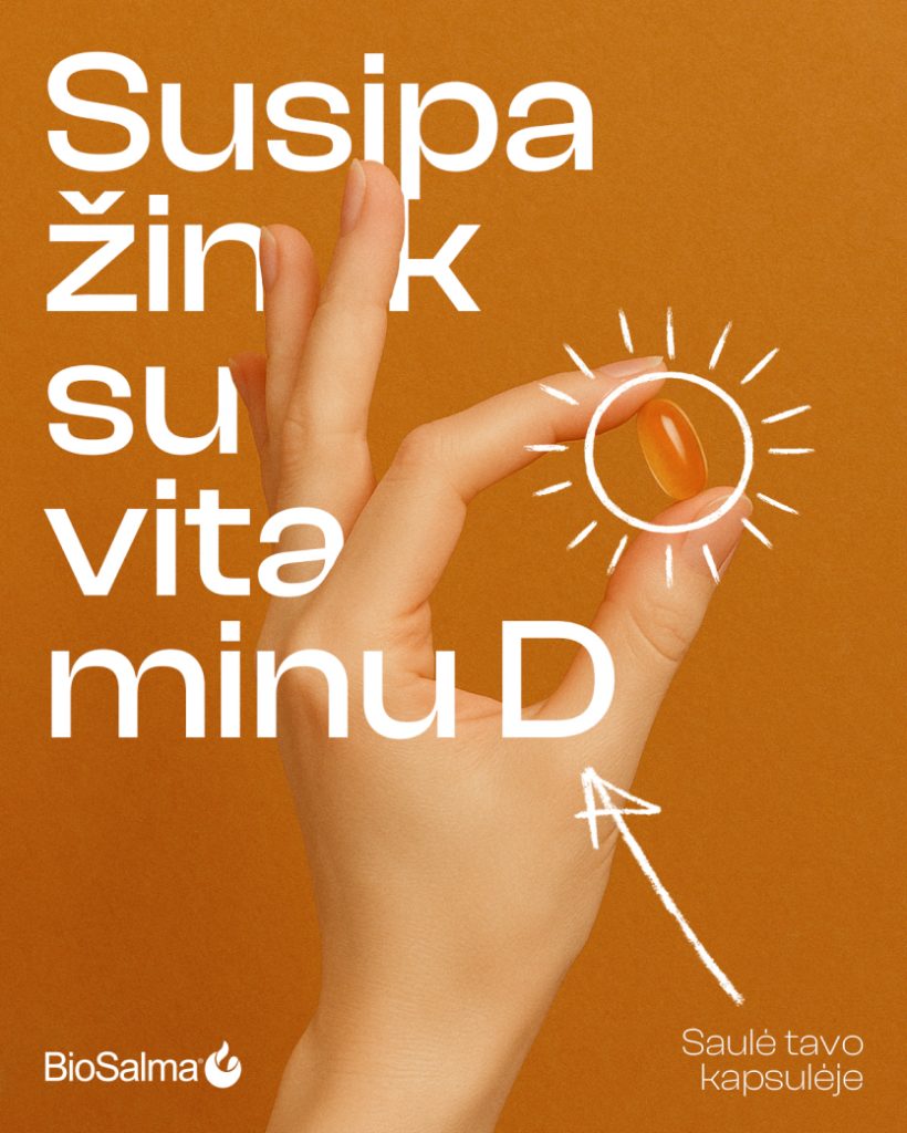 BioSalma vitamino D kampanijos vizualas